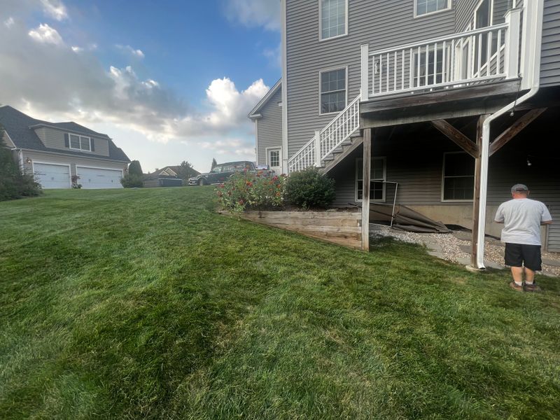 before: assessing current patio