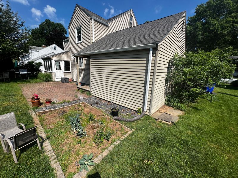 before: old brick patio